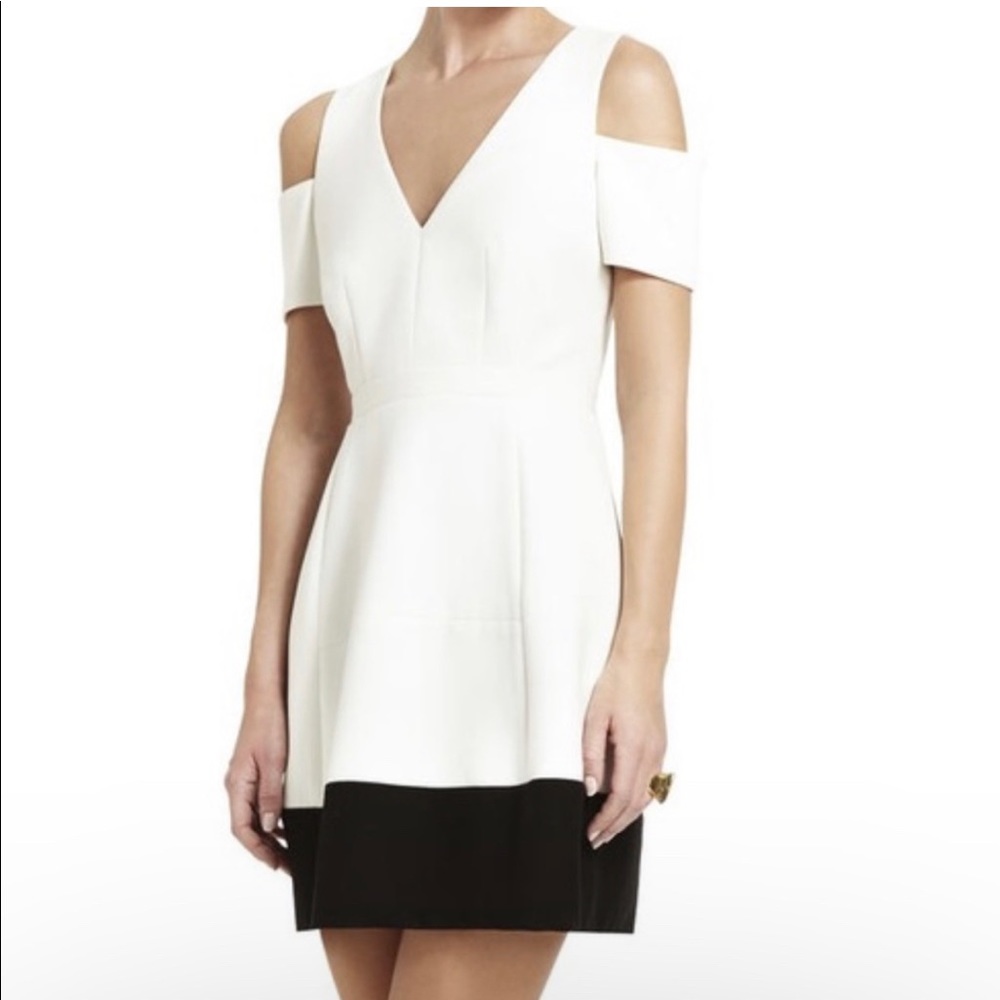NWT BCBGMAXAZRIA Open Shoulder Dress